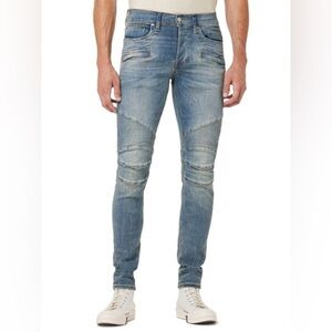 HUDSON Blinder High Rise Skinny Moto Jeans